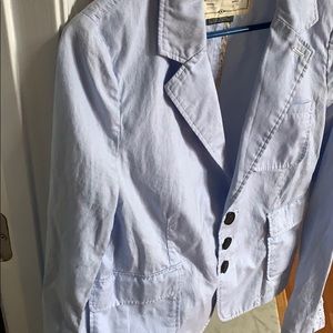Blue/white lightweight blazer, M